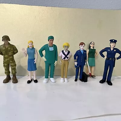 Learning Lot Dolls Of 7 Community Workers PVC Figures. 3 Lakeshore & 4 Vintage • $20