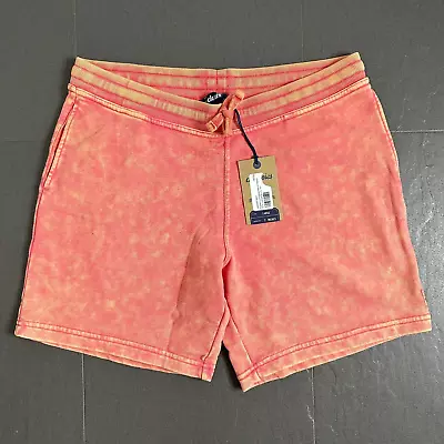 Chubbies Mens Orange Shorts Elastic Waist Drawstring Ready Set Naps Size Large • $34.95