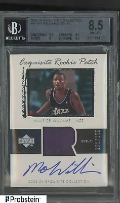 2003-04 UD Exquisite Collection Mo Williams RPA RC Patch /225 BGS 8.5 W/ 9 AUTO • $3