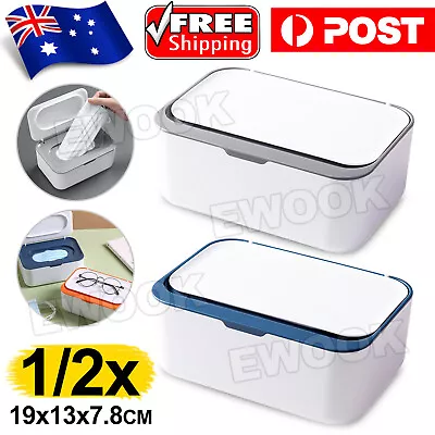 Wipes Dispenser Box Wet Baby Wipes Holder Tissue Storage Case With Lid Supplies • $11.95