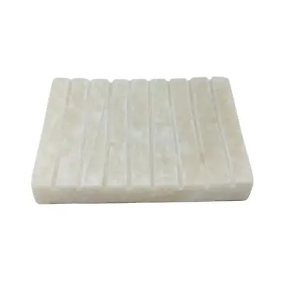 Stone Soap Dishes White Onxy Ridged Soap Dish • £28.07