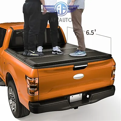 Tri-Fold Hard Tonneau Cover FRP For 2004-2014 Ford F-150 6.5 6.6ft Truck Bed • $408.97