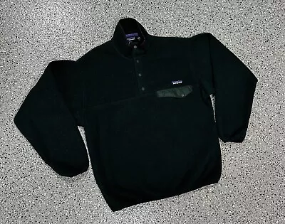 Vintage 90s Patagonia Synchilla Snap-T Fleece Pullover Forrest Green Mens Size M • $50