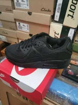 Original Womens Nike  Air Max 90 Black  Trainers CQ2560 002 Uk3 Eu36  • £109.99