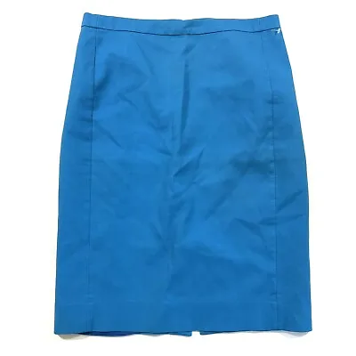 J Crew No 2 Pencil Skirt Blue Career Size 2  • $13