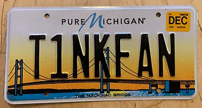 Mackinac Bridge Vanity License Plate   Tinkfan   Tink Rapper Trinity Fake Love • $39.99