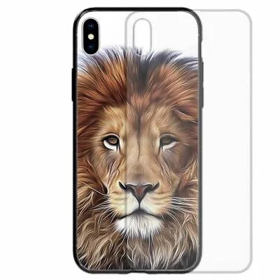 For OPPO Phone Tempered Glass Phone Case - Lion Male Sketch Portrait GC15 • $14.98