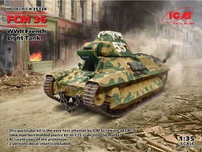 ICM 1:35 Scale  - FCM 36 WWII French Light Tank#35336 • £24.99