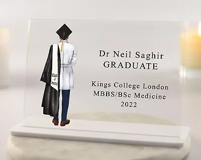 £17.49 • Buy Male Doctor Graduation Gift - Personalised Vet, Dentist, Graduation Gift For Son