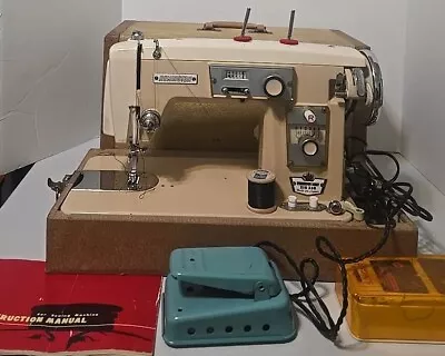 Vintage Japan Made Remington Zig Zag Sewing Machine W/ Original Case • $125