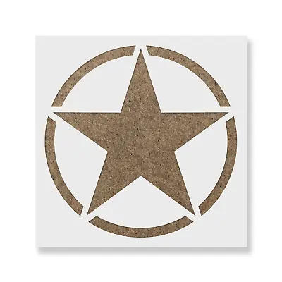 Military Star Stencil - Durable & Reusable Mylar Stencils • $5.99