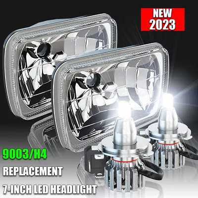 Pair For 82-93 Chevy S10 Blazer GMC S15 7X6  Projector LED Headlights Hi/Lo Beam • $139.99