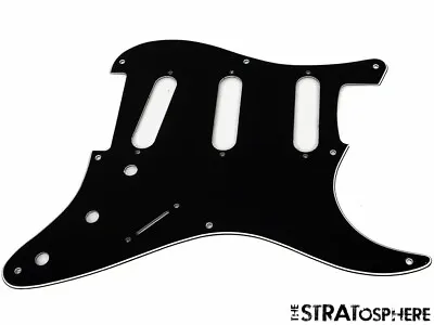 * NEW Black Stratocaster PICKGUARD For Fender USA Vintage Strat 3 Ply 8 Hole • $9.99
