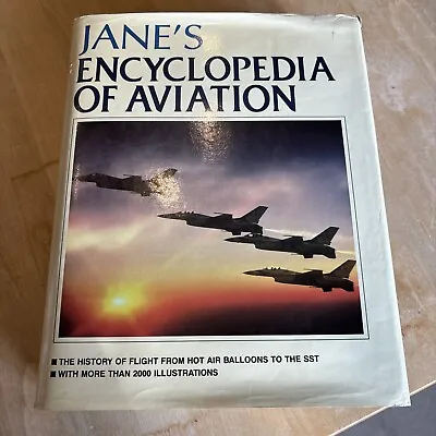 Jane's Encyclopedia Of Aviation - 1989 - Hardback Book • £9.99