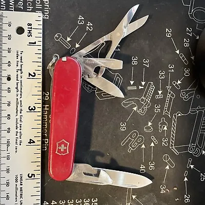 Victorinox Super Tinker Swiss Army Pocket Knife Red 91MM • $19.99