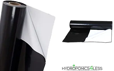 BLACK And WHITE Mylar Reflective Sheeting Film Roll Hydroponics Grow Kit 2mx10m • £15.99