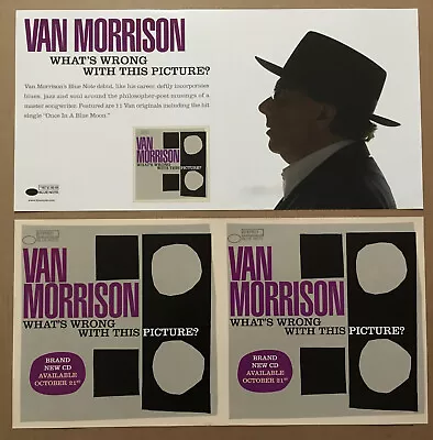 VAN MORRISON Rare 2003 DOUBLE SIDED PROMO POSTER FLAT For What’s CD 24x12 MINT • $29.99