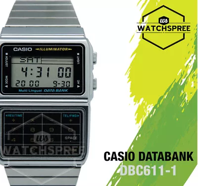 Casio Data Bank Watch DBC611-1D • $64.49