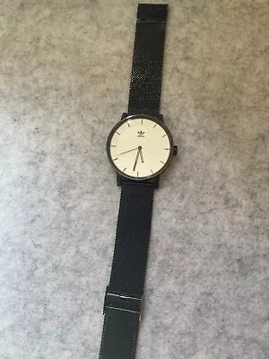 Adidas Men's District L1 Watch Black & White - Used Needs New Battery • $20