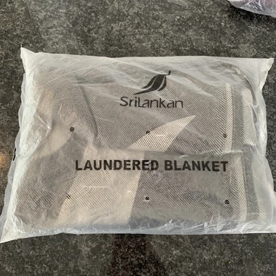 $20 • Buy New SriLankan Airlines Travel  Grey Blanket (50% Charity)
