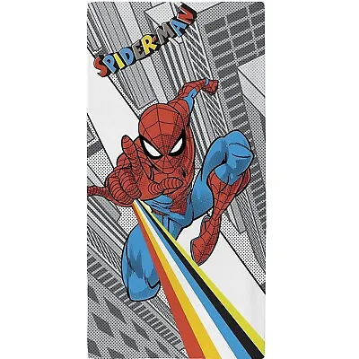100% Cotton Official Marvel Comic Spider-Man Large Bathroom Beach Towel • £11.95
