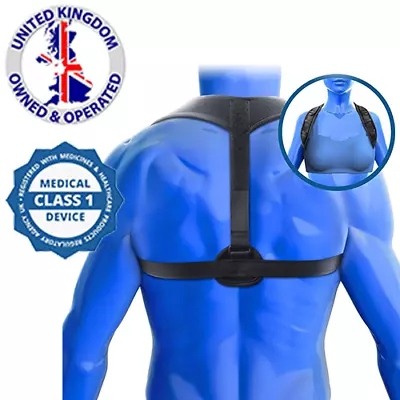 KEDLEY Posture Corrector Upper Back Brace For Clavicle Support Medical Grade • £14.99