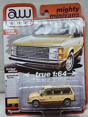 Auto World 1985 Plymouth Voyager #2 2023 Mighty Minivans/China Real Riders • $7.99