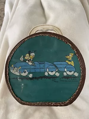 Vintage Rare Disney Child’s Travel Case-art By Nevell-mickey Donald & Goofy • $49