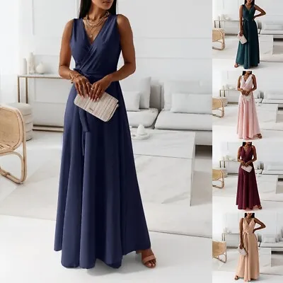 Women Dresses Sexy Bridesmaid Business Evening Party Holiday Sleeveless • £16.73