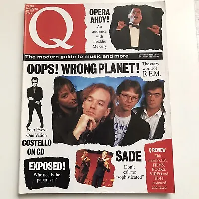 Q Magazine Issue 27 Dec 1988 Feat REM Sade Freddie Mercury Etc • £3