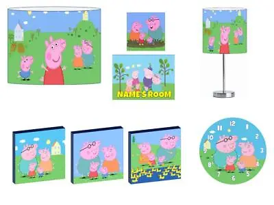 £4.97 • Buy PEPPA PIG - Light Shade ,Stick Lamp, Wall Art, Wall Clock Or Bundle