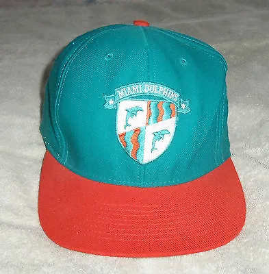 NFL : Vintage Miami Dolphins Snapback Baseball Cap - New - Rare • £29.99