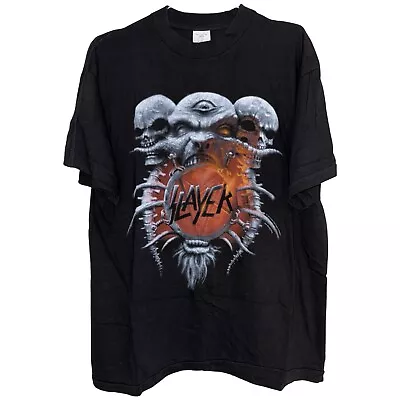 Vintage 90s Slayer T-Shirt Size L Sepultura Anthrax Metallica Megadeth • $200