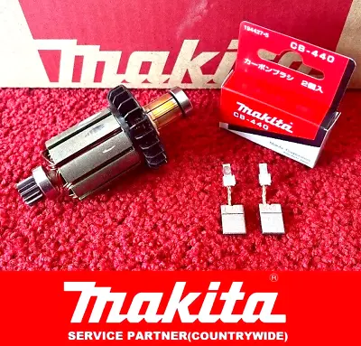 Genuine Makita Armature & Carbon Brushes CB 440 For DHP458 BHP458 DDF458 BDF458 • £27.86