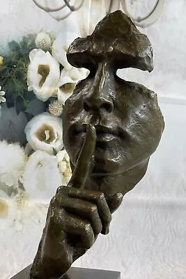 Salvador Dali Hommage -  Bronze Sculpture - The Silence - 100 % Bronze Deal • £221.43