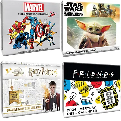 2024 Marvel Calendar Desk Star Wars Harry Potter Friends Official Product Gift • £10.99