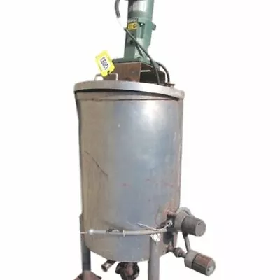 Used Stainless Steel Liquid Holding Tank With Agitator - 70 Gallon Capacity • $2062