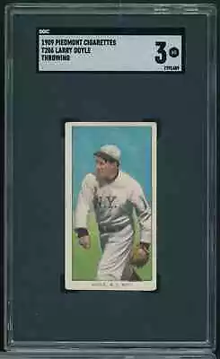 1909-11 T206 LARRY DOYLE Giants Piedmont 150 SGC 3 VG B8 • $90