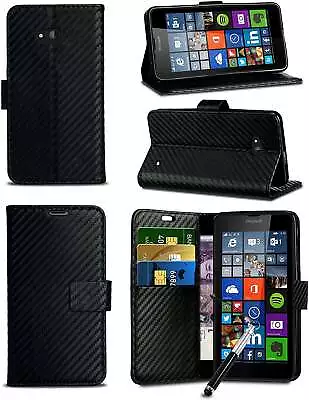 For LG G6 Carbon Fibre Wallet Card Slot Phone Case & Glass • £6.75