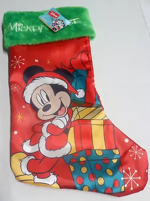 New Ruz Disney Christmas Holiday Stocking Mickey Mouse 20  Long • $8.95