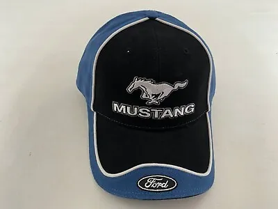 New Vintage Ford Mustang Graphic Blue Baseball Hat One Size • $27.99