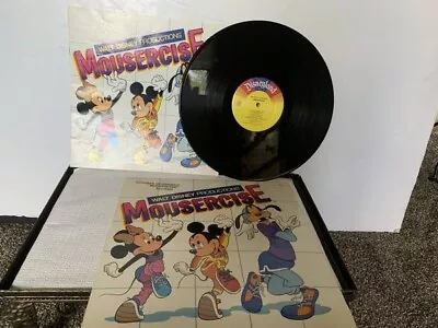 1982 Walt Disney Productions Mousercise Disneyland Vinyl Record With Book • $10