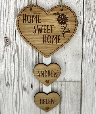 £6.95 • Buy Personalised Home Sweet Home Hanging Heart New Home Housewarming Gift