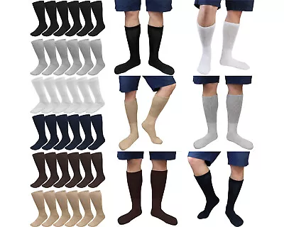 3-6 Pairs Crew Diabetic Socks Non-Binding Loose Fit Socks For Men & Women • $8.99