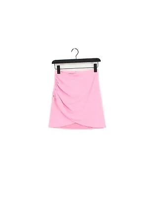 Zara Women's Midi Skirt XS Pink 100% Polyester Midi A-Line • £9