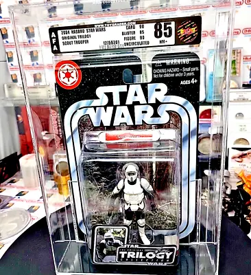 Star Wars Scout Trooper Original Trilogy AFA CAS MOC 2004 Hasbro New Sealed ROTJ • $250