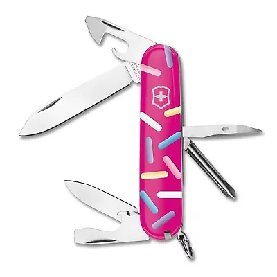 Victorinox Swiss Army Knives Pink Donut Sprinkles Artwork Tinker Knife • $34.95