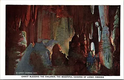 $3 • Buy Christ Blessing Children Beautiful Caverns Luray Virginia VA Postcard Unused UNP