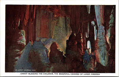 $3 • Buy Christ Blessing Children Beautiful Caverns Luray Virginia VA Postcard Unused UNP