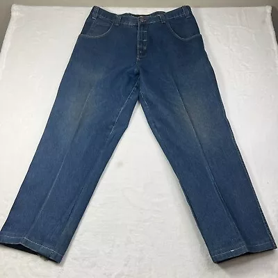 VTG ECKO Unlimited Pants Mens 40x30 Blue Denim Jeans Carpenter Baggy 90s Y2K • $34.98